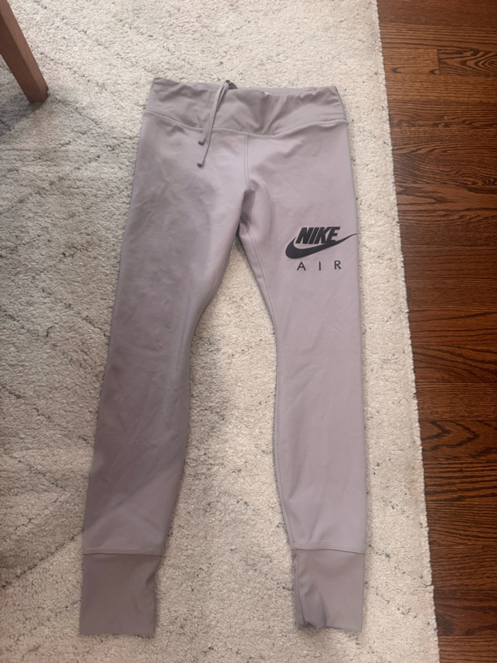 Nike Light Gray Jogger Sweatpants with Logo